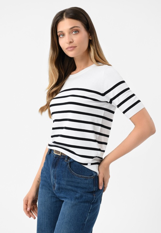 Dzianinowa koszulka w paski TM-IRIS