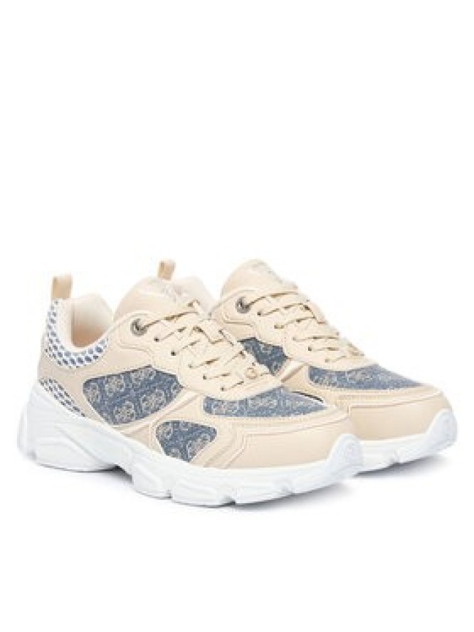 Guess Sneakersy FLTIDY ELE12 Beżowy