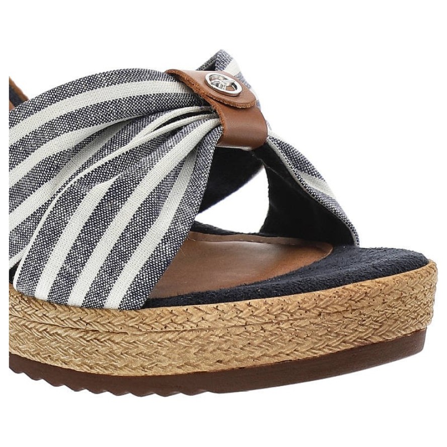 Niebieskie Sandały Damskie Tamaris Buty Na Koturnie