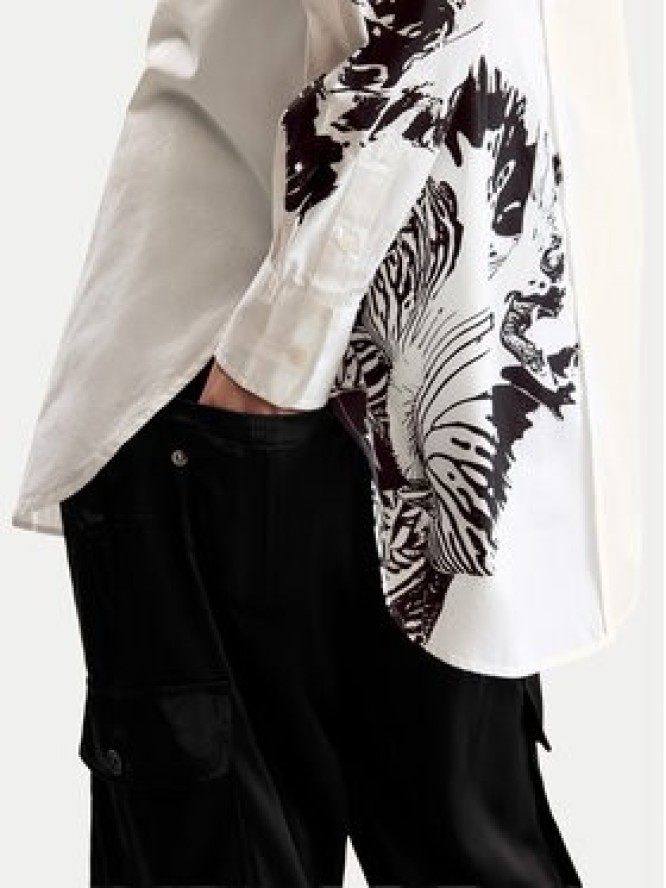 Desigual Koszula Orchid Lacroix 26SWCW29 Biały Oversize