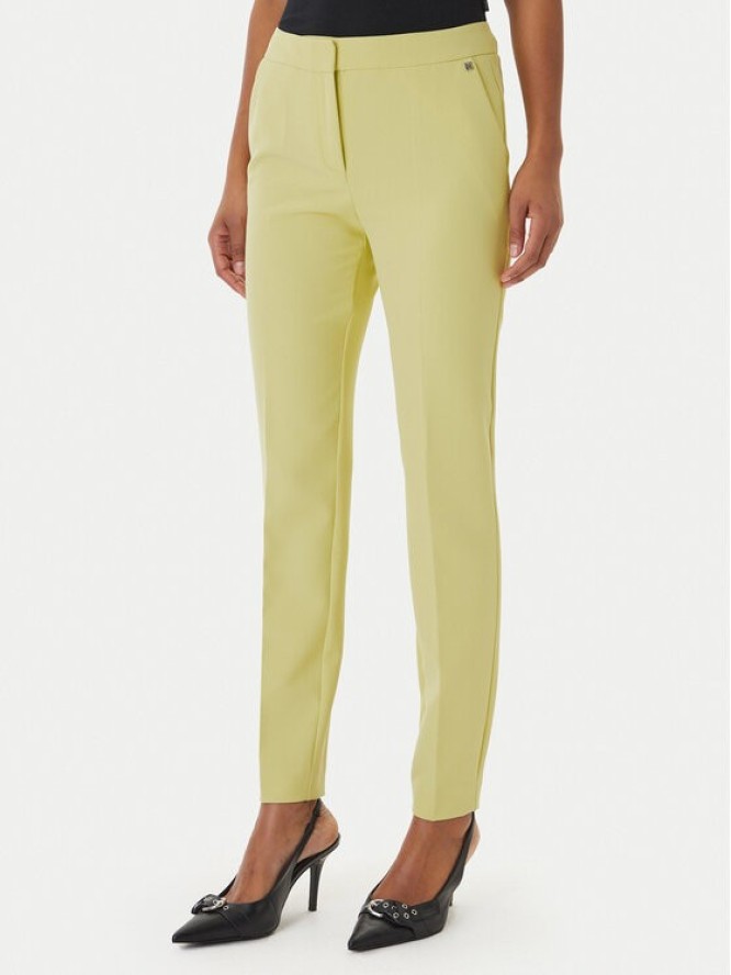 HUGO Spodnie materiałowe Hagonia-1 50539991 Żółty Slim Fit