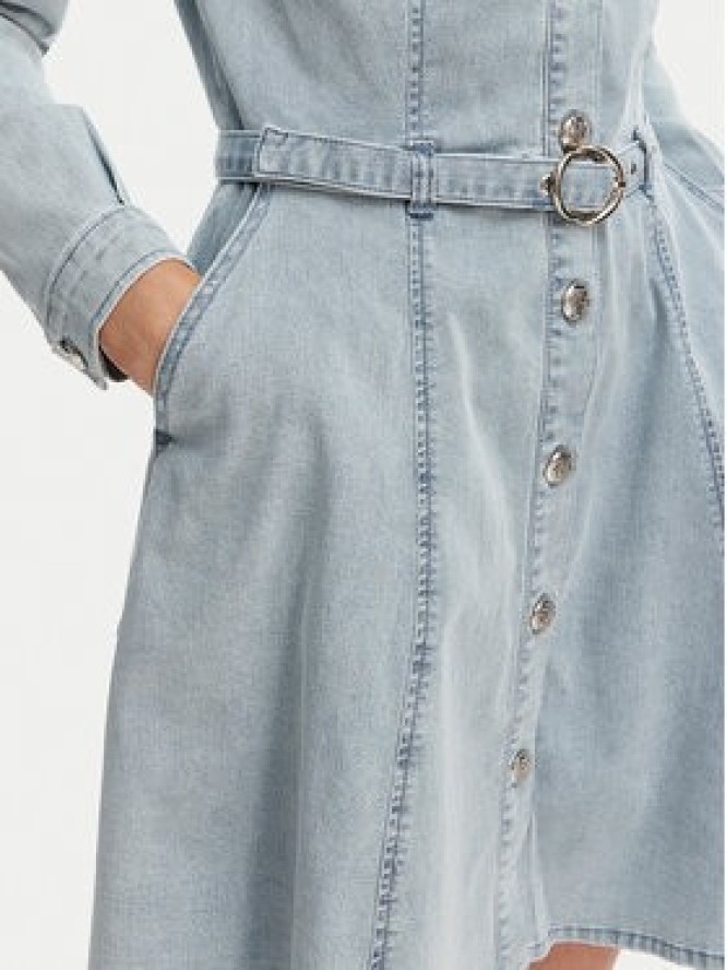 Morgan Sukienka jeansowa 261-RODEX Błękitny Slim Fit