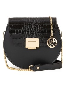 Pia Sassi Skórzana torebka "Cima Carnera" w kolorze czarno-czerwonym - 24 x 18 x 7 cm rozmiar: onesize