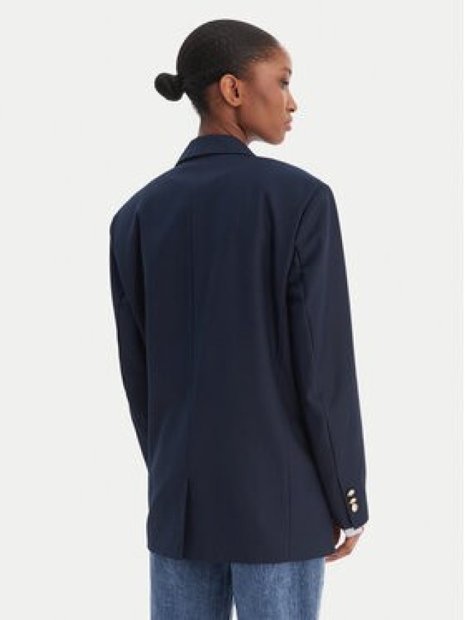 Tommy Jeans Marynarka DW0DW22601 Granatowy Boyfriend Fit