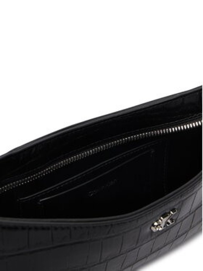 Calvin Klein Torebka Ck Croc Small Shoulder Bag LV04F3906G Czarny