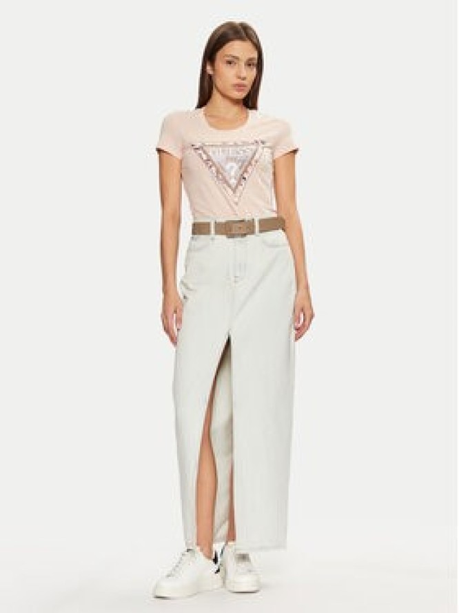 Guess T-Shirt W5RI22 J1314 Écru Regular Fit