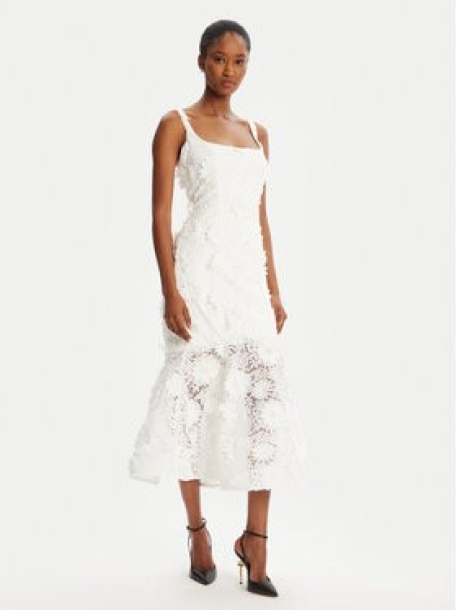 Bardot Sukienka koktajlowa Marico Lace 60000DB Biały Regular Fit