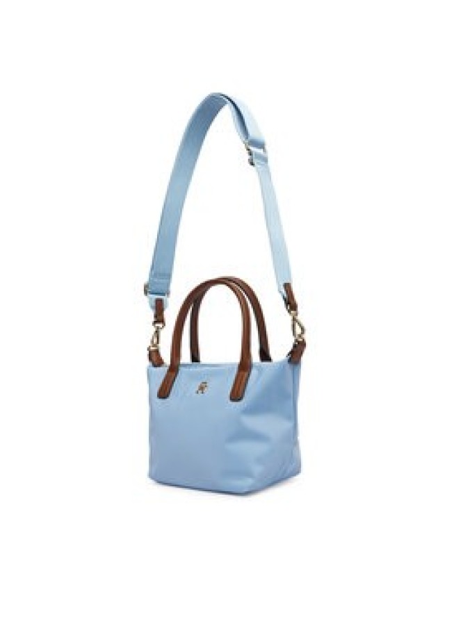 Tommy Hilfiger Torebka Popette Mini Tote AW0AW17709 Błękitny