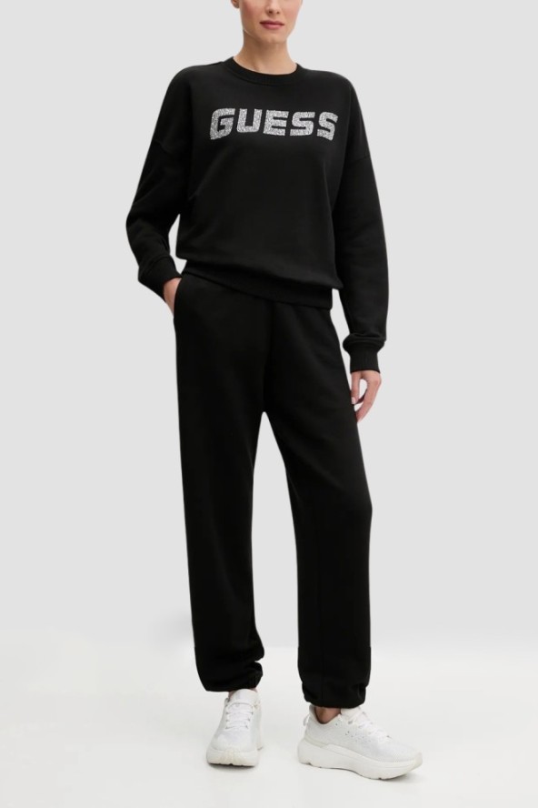 GUESS Czarna damska bluza Primula, Rozmiar XL