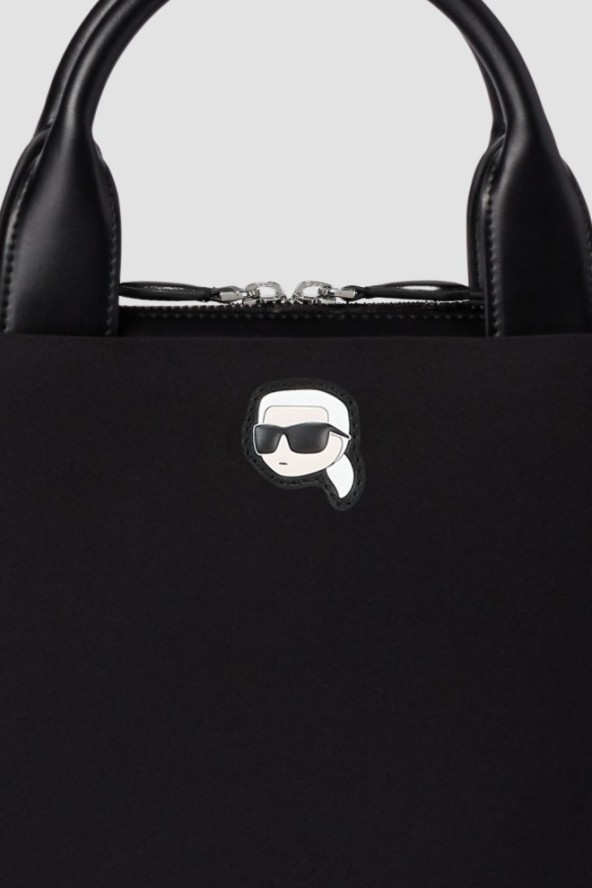 KARL LAGERFELD Czarna torba na laptopa Ikon Neop