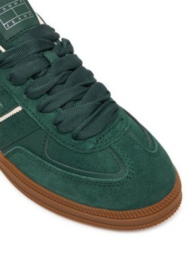 Tommy Jeans Sneakersy The Greenwich Edge Suede EN0EN02924 Zielony
