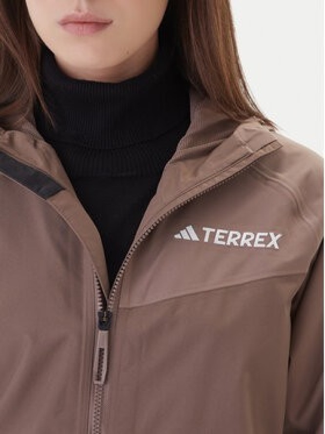 adidas Kurtka przeciwdeszczowa Terrex Multi 2L RAIN.RDY JN0857 Beżowy Regular Fit