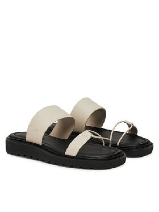 Calvin Klein Jeans Klapki Rope Sandal Soft Lth Mg YW0YW01864 Écru