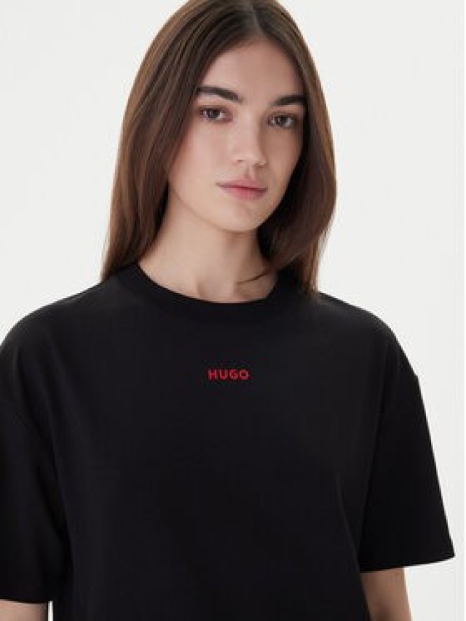 Hugo T-Shirt 50490593 Czarny Relaxed Fit