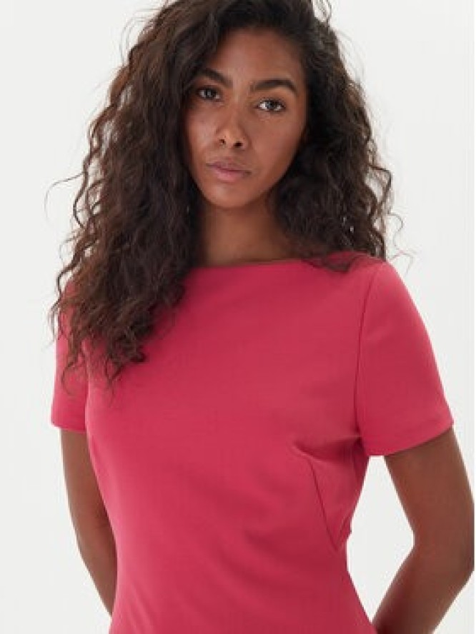 Calvin Klein Sukienka koktajlowa LV044D063G Różowy Slim Fit