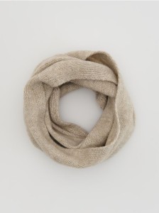 Dzianinowy komin - brązowy