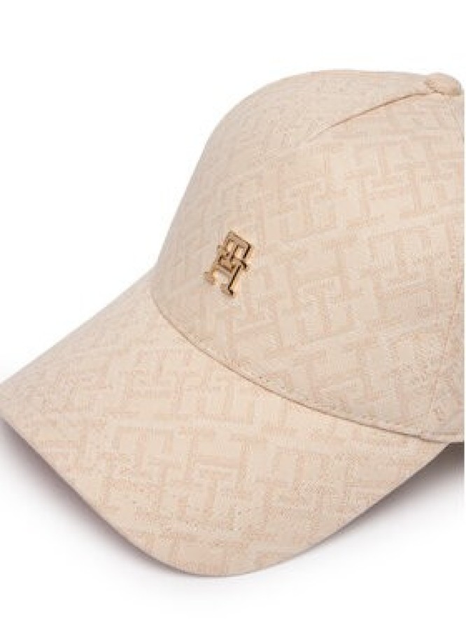 Tommy Hilfiger Czapka z daszkiem Monogram Jacq Cap AW0AW18331 Beżowy
