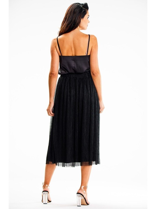 Awama Spódnica w kolorze czarnym rozmiar: L/XL