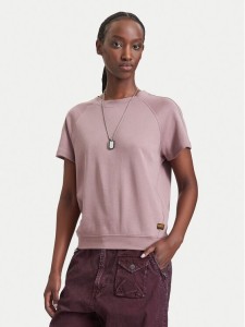 G-STAR T-Shirt Raglan D24512-D976 Różowy Regular Fit