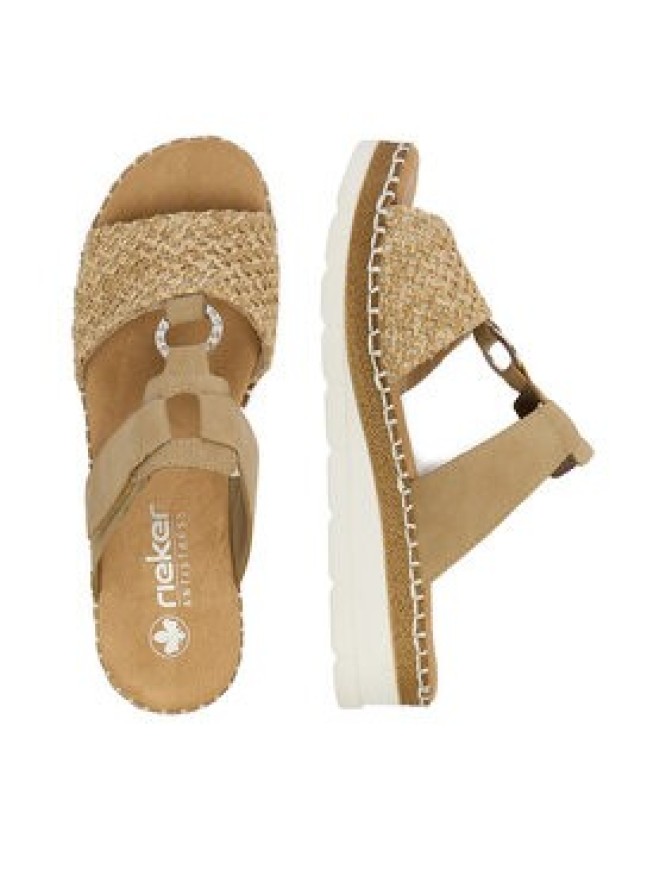 Rieker Klapki CEO-V1243-60 Beżowy