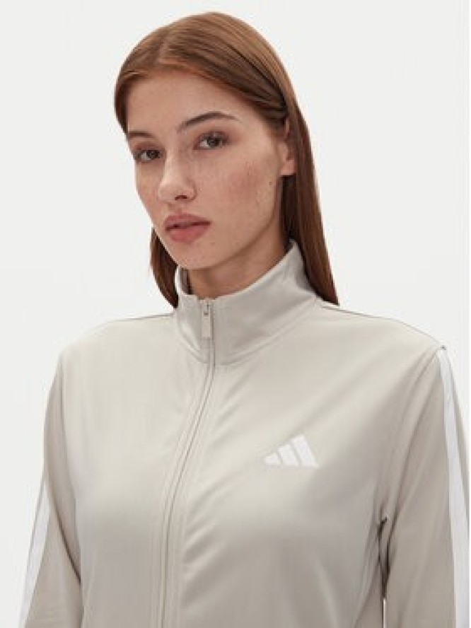 adidas Bluza Tricot 3-Stripes JD4521 Beżowy Regular Fit