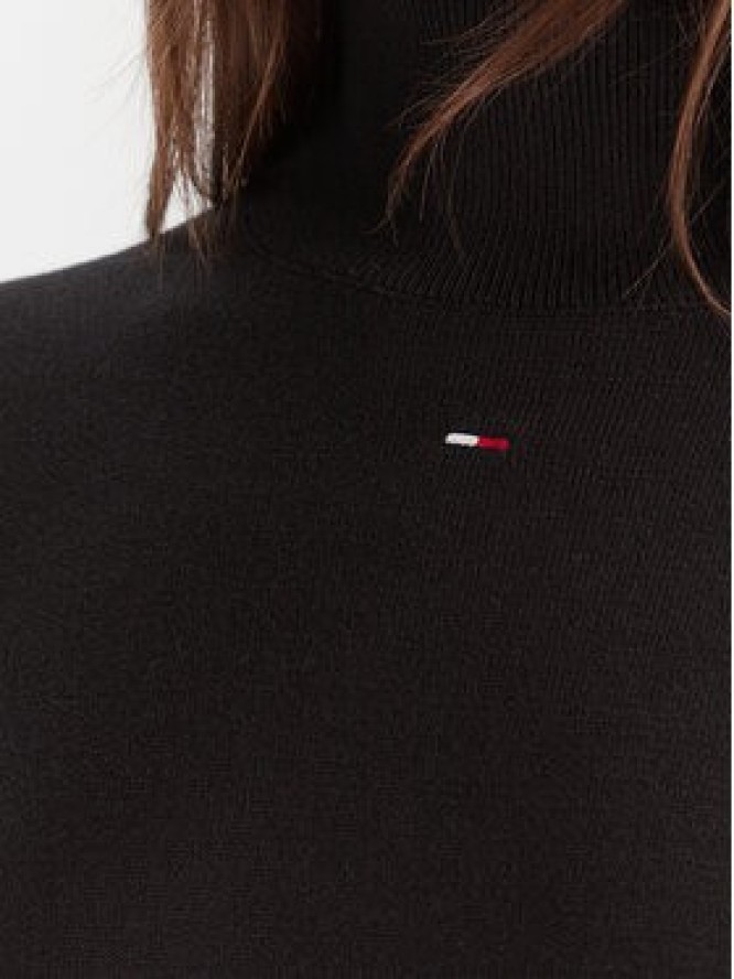 Tommy Jeans Sukienka dzianinowa Ess DW0DW21958 Czarny Slim Fit