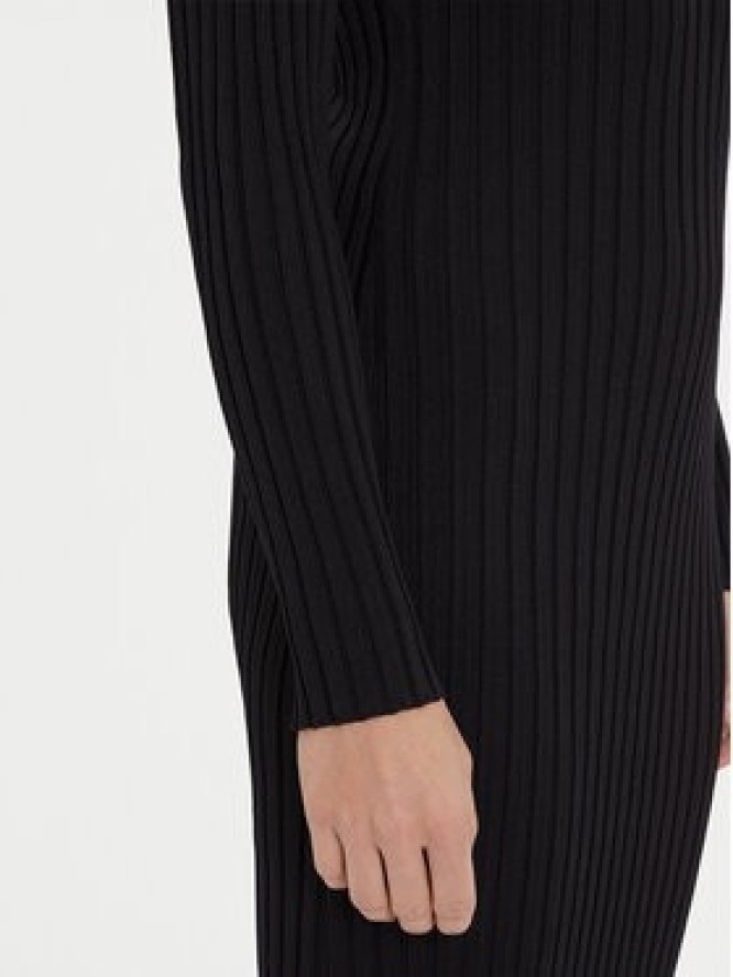 Morgan Sukienka dzianinowa 252-RMEXAS Czarny Slim Fit