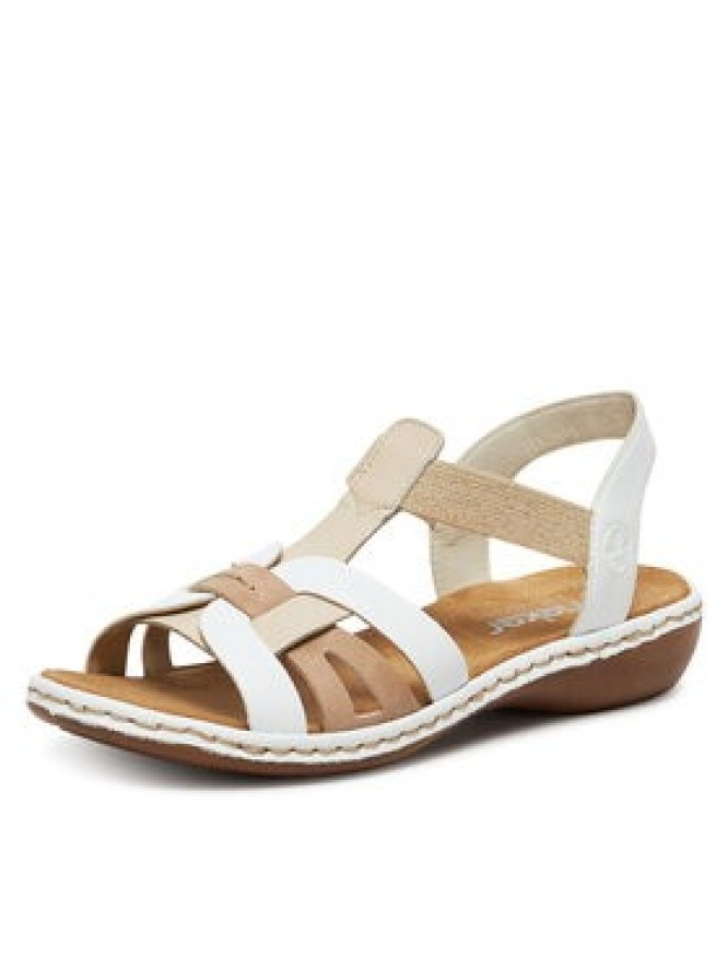 Rieker Sandały 65918-81 Biały