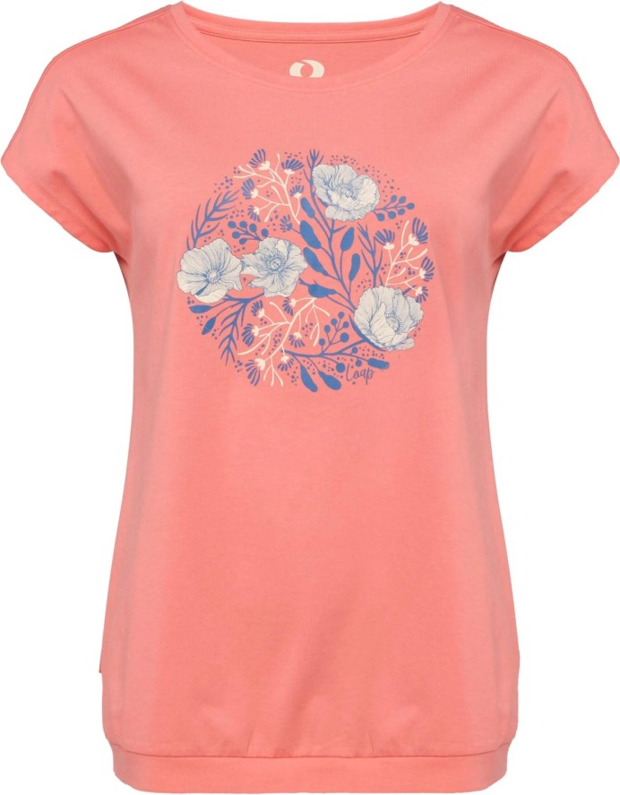 T-shirt damski Loap Barga różowy