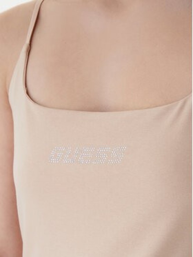 Guess Top V5GP22 J1314 Beżowy Slim Fit