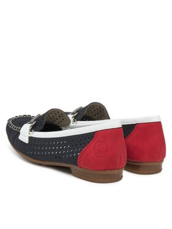 Rieker Mokasyny 40065-14 Granatowy