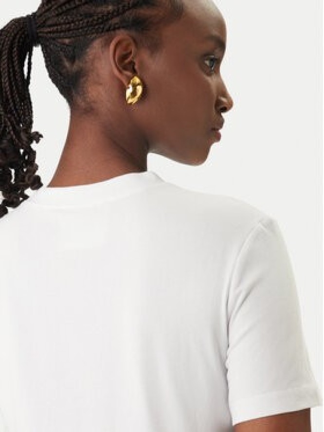 Versace Jeans Couture Sukienka codzienna 80HAOE01 CJ02E Biały Slim Fit