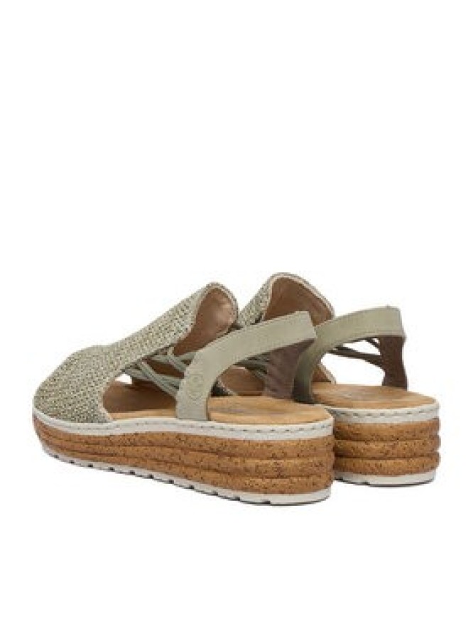 Rieker Sandały CEO-62741-52 Zielony