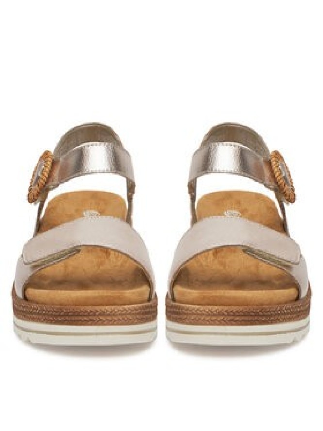 Remonte Sandały D0Q52-31 Złoty