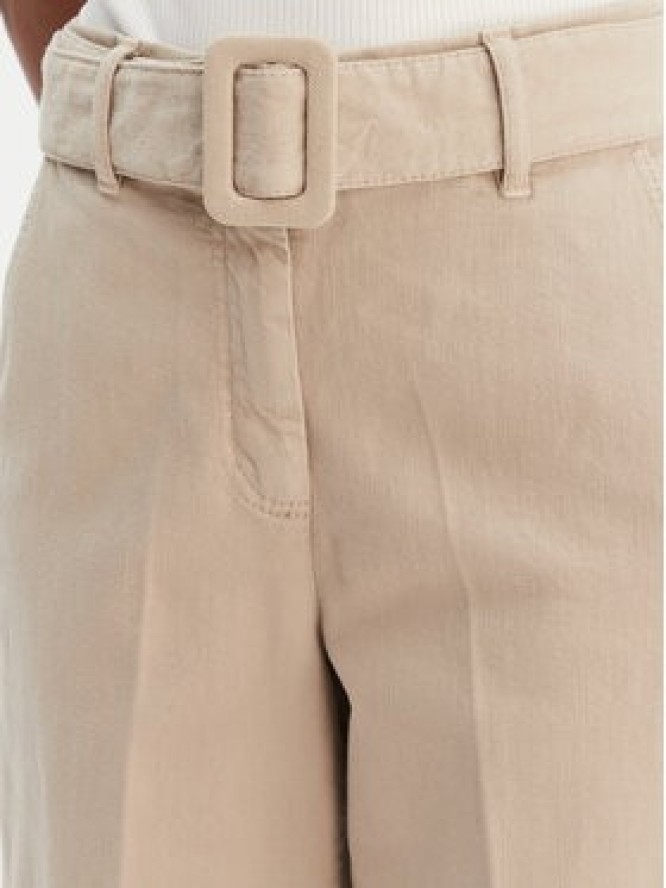 Marella Spodnie materiałowe Nicchia 2613131074 Beżowy Regular Fit