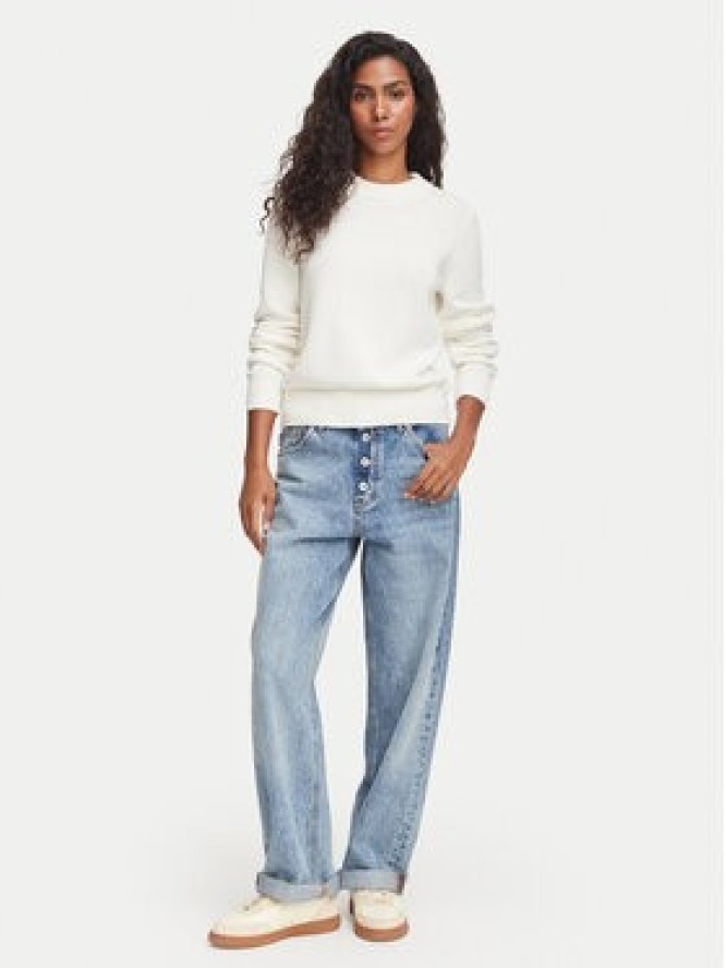 HUGO Sweter Saje 50564300 Kremowy Regular Fit