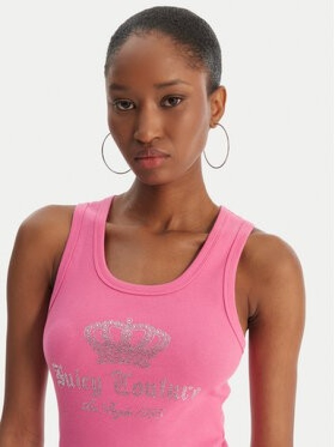 Juicy Couture Top Gothic Crown JCBLV126807 Różowy Slim Fit