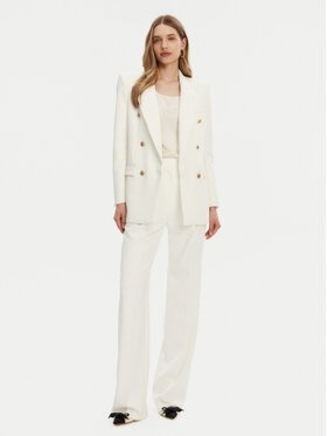 Elisabetta Franchi Marynarka GI-147-51E2 -V700 Biały Regular Fit