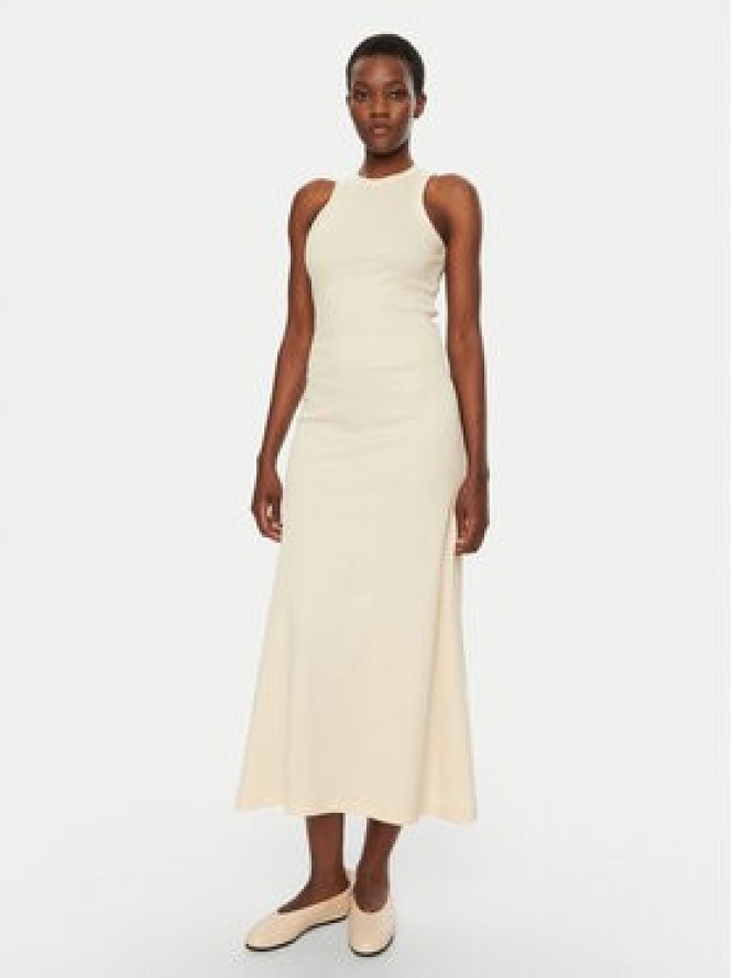 IVY OAK Sukienka codzienna Kristyna IO1100X7656 Beżowy Regular Fit