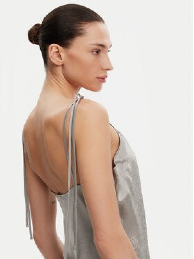 Herskind Sukienka wieczorowa Sanderson 5557196 Srebrny Regular Fit