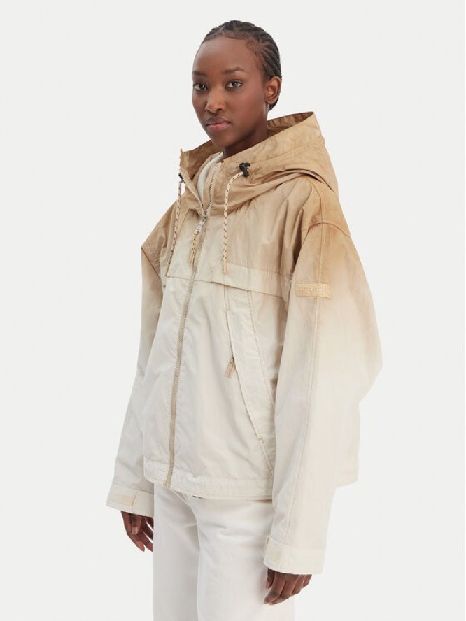 Napapijri Kurtka przejściowa A-Traveler Short DW NP0A4I6GN3D1 Beżowy Regular Fit