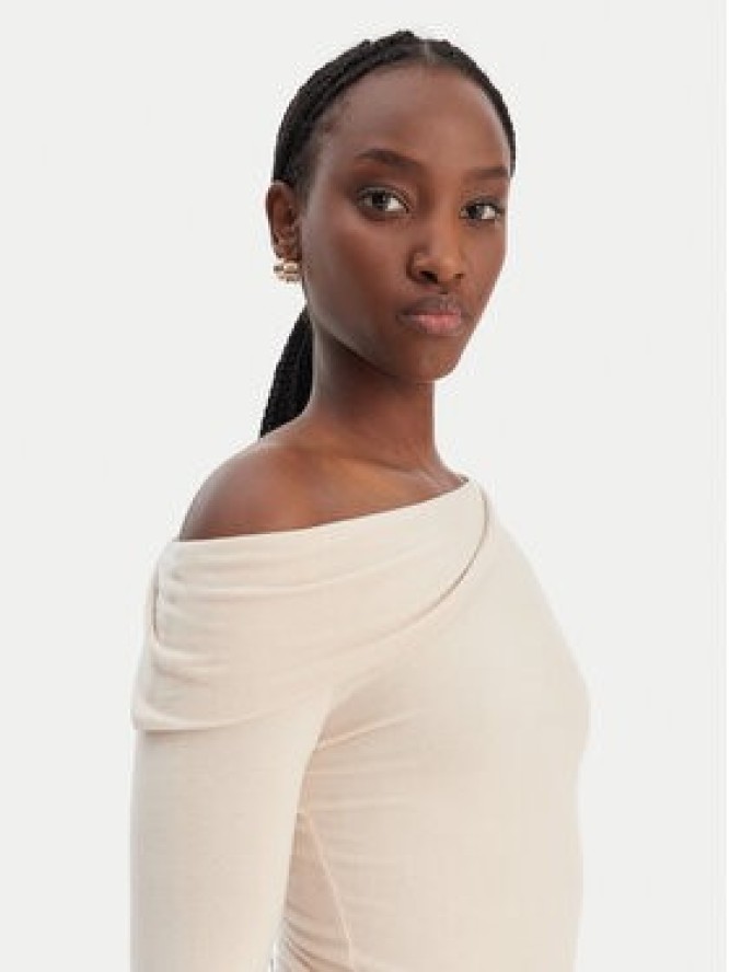 Guess Bluzka W6RP15 KD012 Beżowy Slim Fit