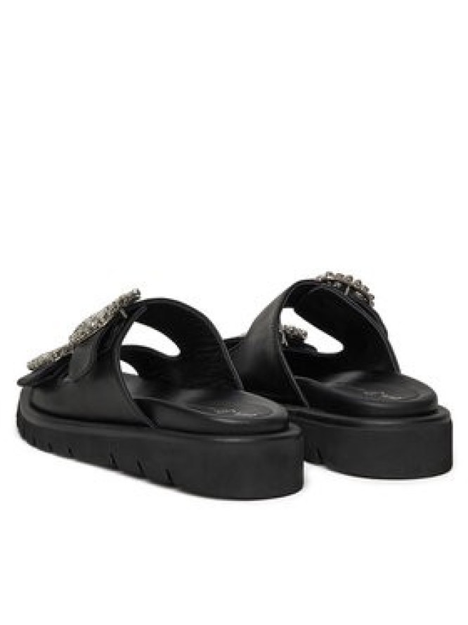 Eva Minge Klapki LILY-VII75-06-1 Czarny