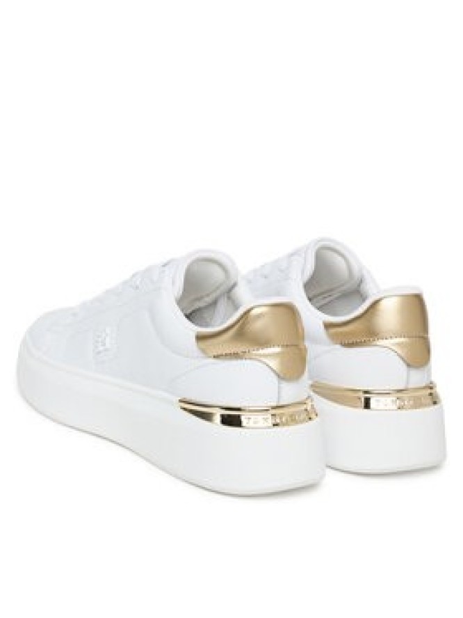 Tommy Hilfiger Sneakersy Chic Platform Gold FW0FW08817 Biały