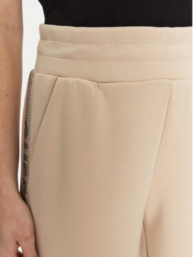 Guess Spodnie dresowe W5RB00 KBYE2 Écru Regular Fit