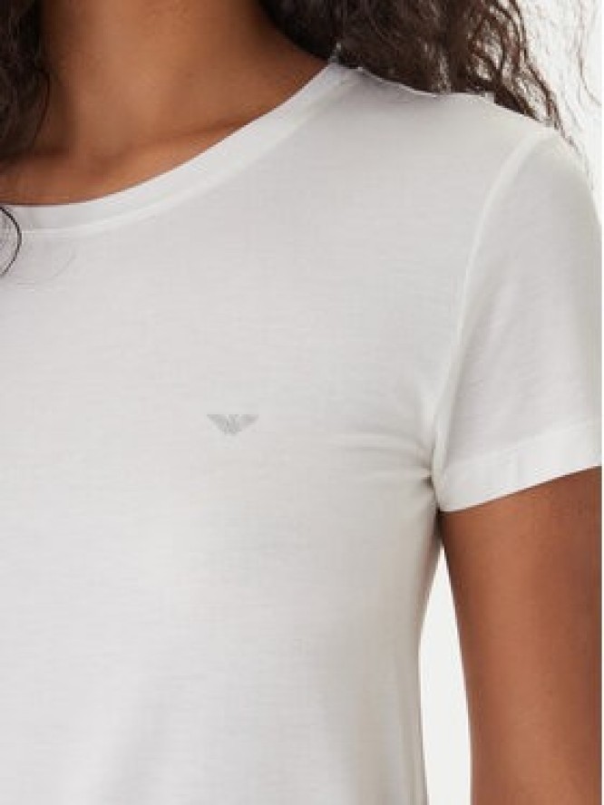 Emporio Armani T-Shirt EW000408 AF19024 U1131 Biały Regular Fit