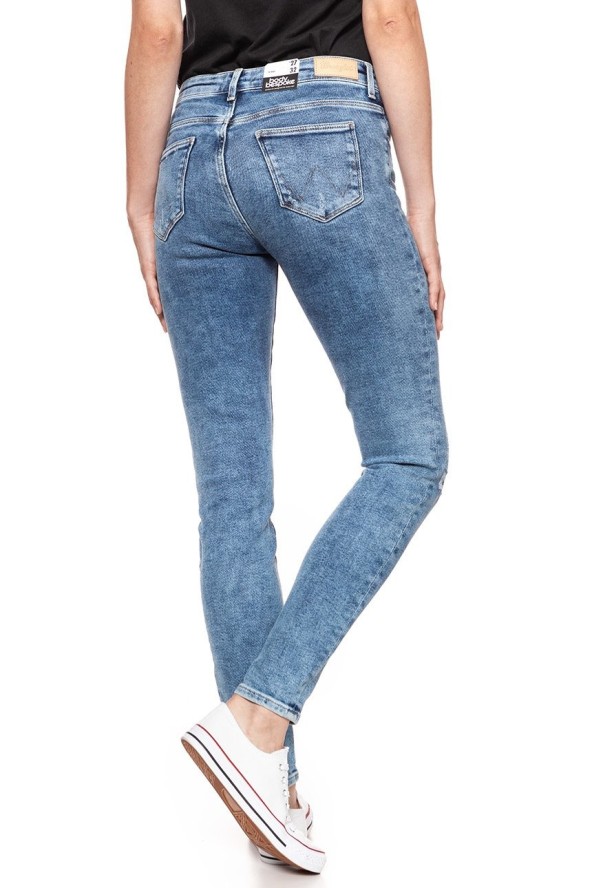 WRANGLER SKINNY WORN INDIGO W28KTX21P 112128339