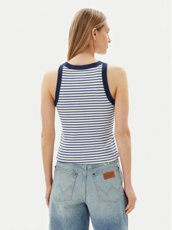 Wrangler Top Ringer 112362567 Różowy Slim Fit