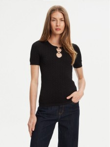 Guess Bluzka W5YR16 Z3OV0 Czarny Regular Fit