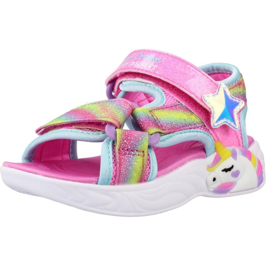 Sandały SKECHERS UNICORN DREAMS SANDAL- DREAMY Rose